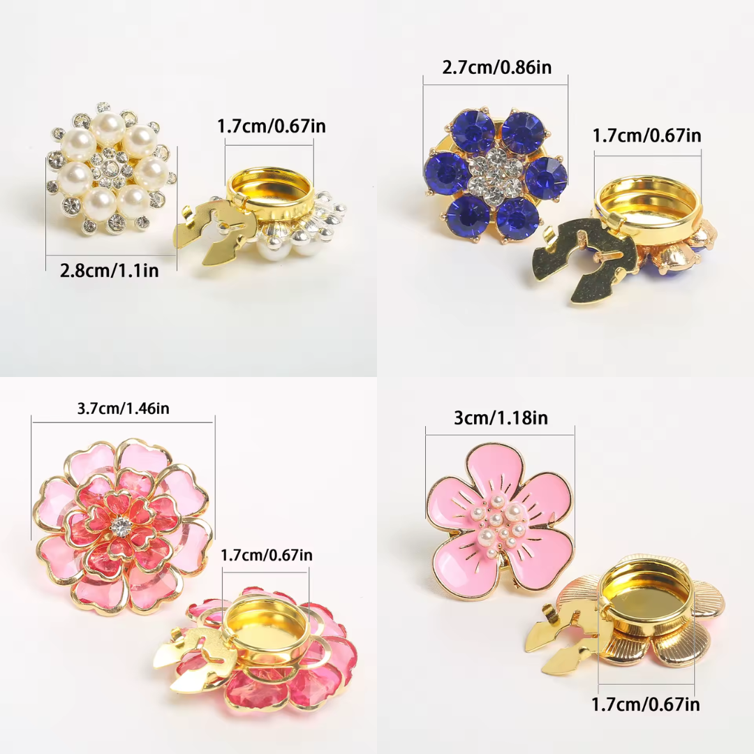 Golden Knot – Broche Floral para Elevar tu Camisa