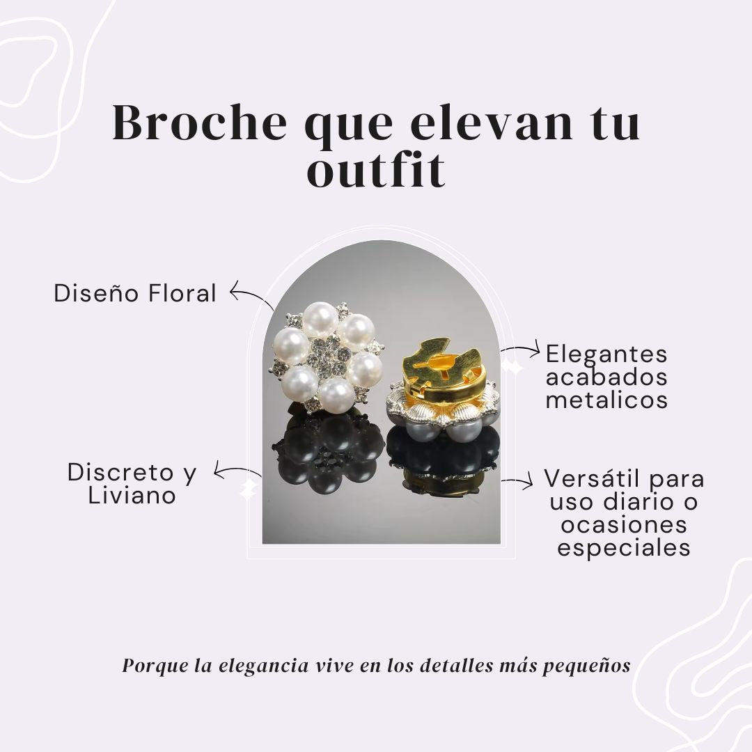 Golden Knot – Broche Floral para Elevar tu Camisa