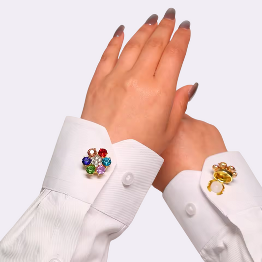 Halo Bloom – Broche Floral para Elevar tu Camisa